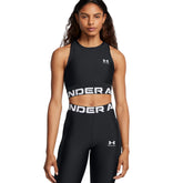 Canotta Donna Under Armour HeatGear Rib Nero | NonSoloSport