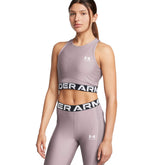 Canotta Donna Under Armour HeatGear Rib Grigio | NonSoloSport