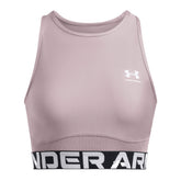 Canotta Donna Under Armour HeatGear Rib Grigio | NonSoloSport