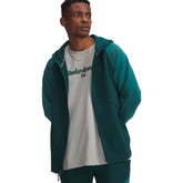 Felpa Uomo Under Armour Unstoppable Fleece Verde Nero | NonSoloSport