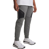 Pantalone Uomo Under Armour Unstoppable Fleece Grigio Nero | NonSoloSport