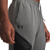 Pantalone Uomo Under Armour Unstoppable Fleece Grigio Nero | NonSoloSport