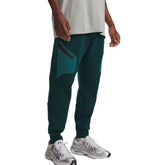 Pantalone Uomo Under Armour Unstoppable Fleece Verde Nero | NonSoloSport