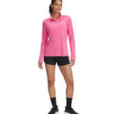 Shorts Donna Under Armour Tech Play Up Nero Rosa | NonSoloSport
