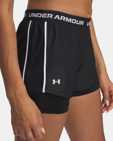 Shorts Donna Under Armour Tech Play Up 2 in 1 Nero | NonSoloSport