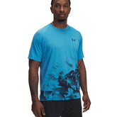 T-Shirt Uomo Under Armour Tech Fade Blu | NonSoloSport