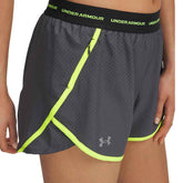 Shorts Donna Under Armour Fly By Grigio Lime | NonSoloSport