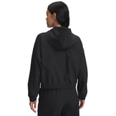 Giacca Donna Under Armour Rival Woven Nero Bianco | NonSoloSport