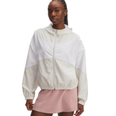 Giacca Donna Under Armour Rival Woven Bianco Beige | NonSoloSport