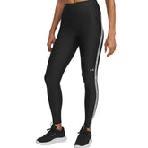 Leggings Donna Under Armour Tech Wordmark Tape Nero Bianco | NonSoloSport