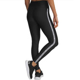 Leggings Donna Under Armour Tech Wordmark Tape Nero Bianco | NonSoloSport