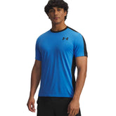 T-Shirt Uomo Under Armour HeatGear Wordmark Blu Nero | NonSoloSport