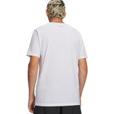 T-Shirt Uomo Under Armour Logo Collage Bianco Rosa | NonSoloSport