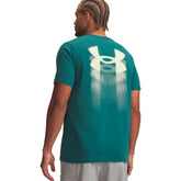 T-Shirt Uomo Under Armour Blur Logo Verde | NonSoloSport