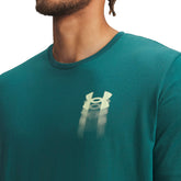 T-Shirt Uomo Under Armour Blur Logo Verde | NonSoloSport