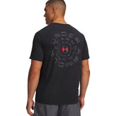 T-Shirt Uomo Under Armour Blur Wordmark Nero | NonSoloSport