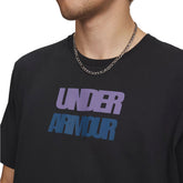 T-Shirt Uomo Under Armour Block Logo Nero | NonSoloSport