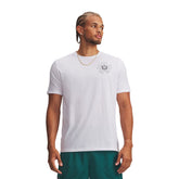 T-Shirt Uomo Under Armour Varsity Crest Bianco | NonSoloSport