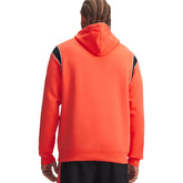 Felpa Uomo Under Armour Rival Fleece Rosso Nero | NonSoloSport