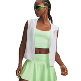 Gilet Donna Under Armour Rival Woven Ruched Bianco | NonSoloSport
