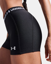 Shorts Donna Under Armour HeatGear Nero Bianco | NonSoloSport