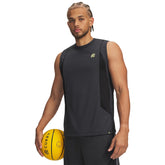 Canotta Uomo Under Armour Curry Training Grigio Nero Lime | NonSoloSport