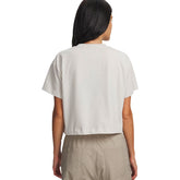 T-Shirt Donna Under Armour Bungee Hem Bianco | NonSoloSport
