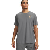 T-Shirt Uomo Under Armour Explor Trail Run Ultra Lightweight Grigio | NonSoloSport