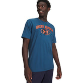 T-Shirt Uomo Under Armour Locker Tag Blu | NonSoloSport
