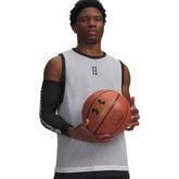 Canotta Uomo Under Armour Hoops 695 Bianco Nero | NonSoloSport