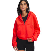 Felpa Donna Under Armour Icon Fleece Rosso | NonSoloSport
