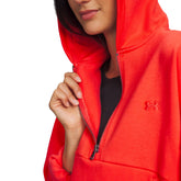 Felpa Donna Under Armour Icon Fleece Rosso | NonSoloSport