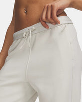 Pantalone Donna Under Armour Unstoppable Fleece Open Beige | NonSoloSport