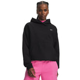 Felpa Donna Under Armour Icon Fleece Nero Bianco | NonSoloSport