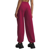 Pantalone Donna Under Armour Icon Fleece Gym Rosso Scuro | NonSoloSport