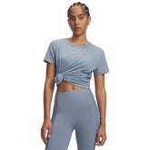 T-Shirt Donna Under Armour Rival Cotton Wash Azzurro | NonSoloSport