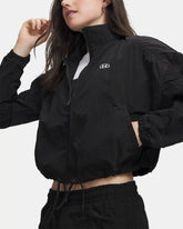 Giacca Donna Under Armour Rival Woven Nero Bianco | NonSoloSport