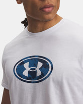 T-Shirt Uomo Under Armour Lockertag Print Bianco Blu | NonSoloSport