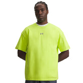 T-Shirt Uomo Under Armour Heavyweight Metal Logo Verde Fluo | NonSoloSport