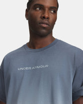 T-Shirt Uomo Under Armour Heavyweight Gradient Blu Bianco | NonSoloSport