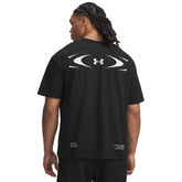 T-Shirt Uomo Under Armour Heavyweight Echo Logo Nero Bianco | NonSoloSport