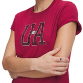 T-Shirt Donna Under Armour Icon Fleece Graphic Bordeaux | NonSoloSport