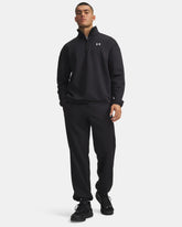 Pantalone Jogger Uomo Under Armour Fleece Nero Bianco | NonSoloSport