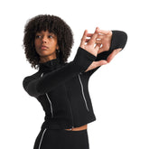 Maglia Donna Under Armour Meridian Contour Nero Bianco | NonSoloSport