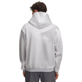 Felpa Uomo Under Armour Icon Fleece Printed Grigio Bianco | NonSoloSport