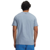 T-Shirt Uomo Under Armour Logo Wordmark Azzurro | NonSoloSport