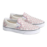 Sneakers Donna Vans Classic Slip-On Rosa Bianco | NonSoloSport