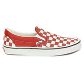 Sneakers Vans Classic Slip-On Checkerboard Bianco Marrone | NonSoloSport