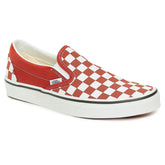 Sneakers Vans Classic Slip-On Checkerboard Bianco Marrone | NonSoloSport
