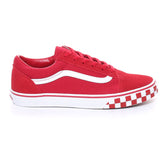 Vans Old Skool Check Bumper Bambino Rosso Bianco | NonSoloSport